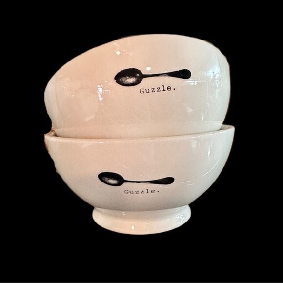 Rae Dunn Icon Guzzle Cereal Soup Bowl - Picture 1 of 1